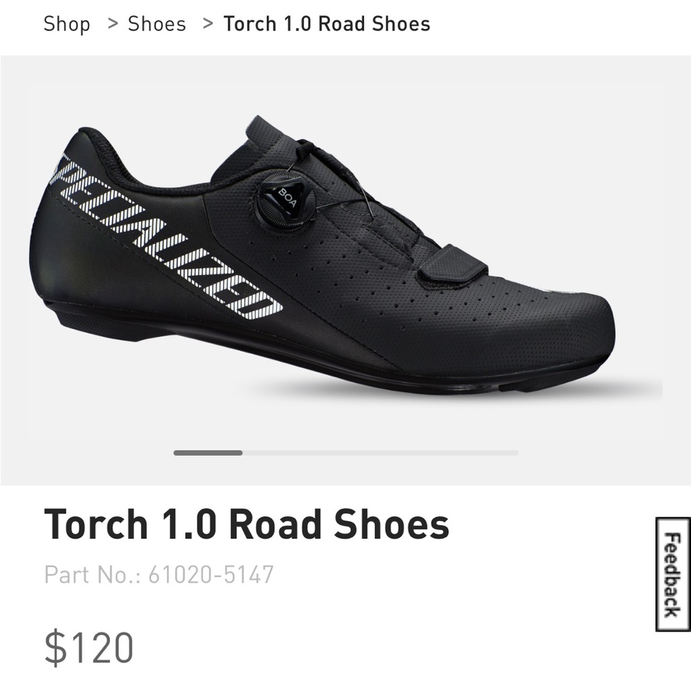 Peloton road, bike shoes, specialized, torch, 1.0 size 42.